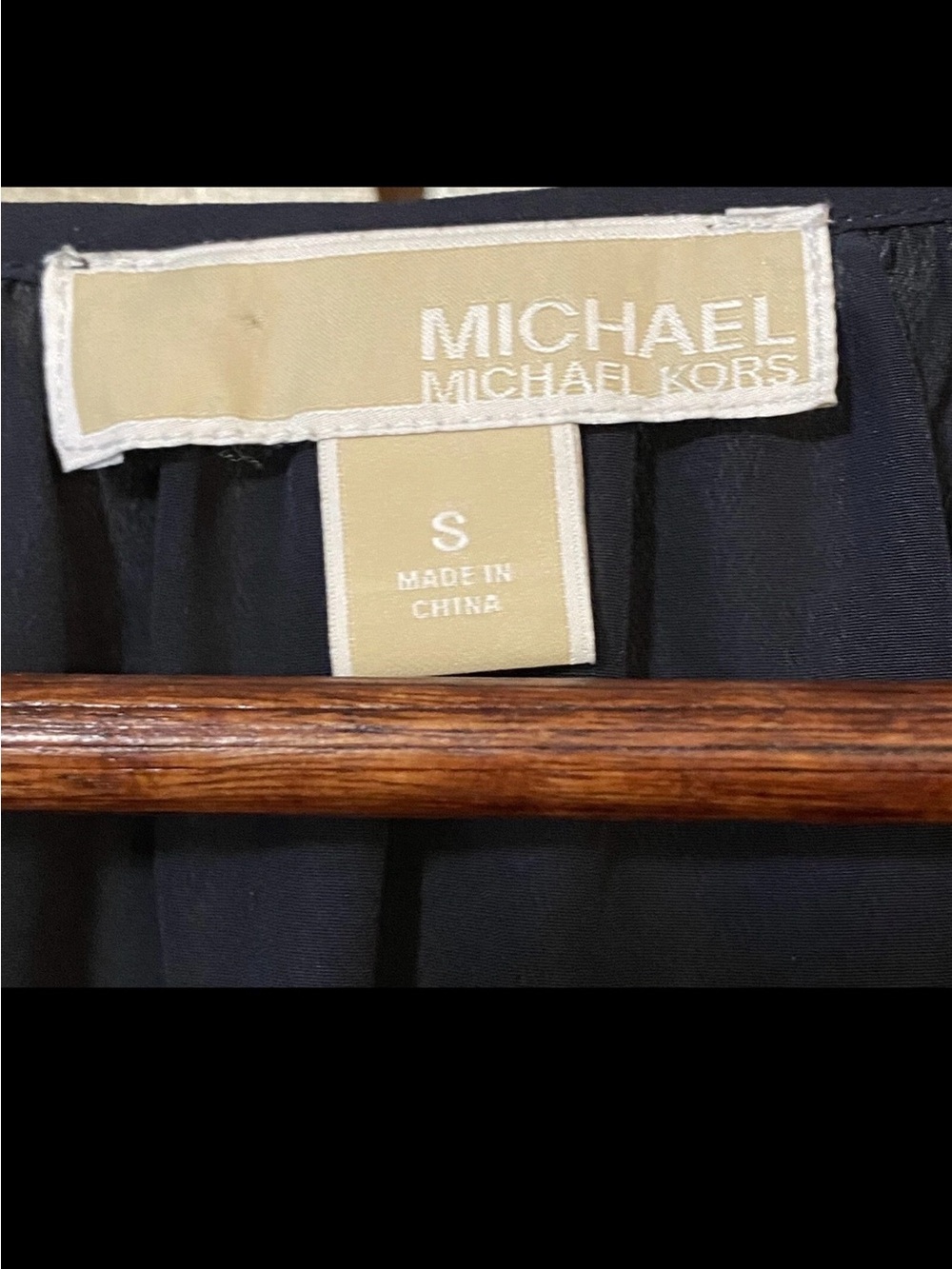 Michael Kors navy blue blouse - Picture 3 of 9